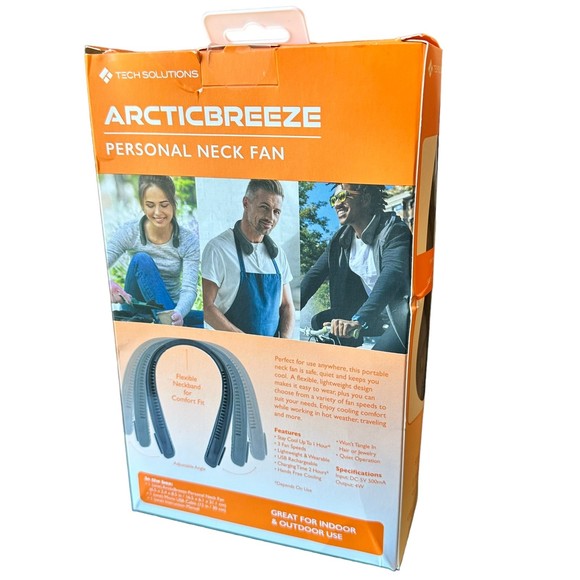 Tech Solutions Arctic Breeze Personal Neck Fan NIB - Picture 5 of 7